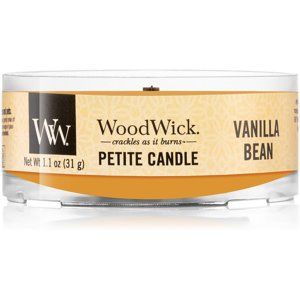 Woodwick Vanilla Bean votívna sviečka s dreveným knotom 31 g