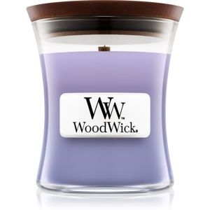 Woodwick Lilac vonná sviečka s dreveným knotom 85 g