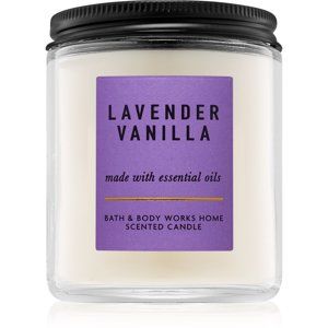 Bath & Body Works Lavender Vanilla vonná sviečka s esenciálnymi olejmi 198 g