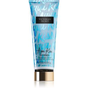 Victoria's Secret Aqua Kiss Shimmer telové mlieko s trblietkami pre ženy 236 ml