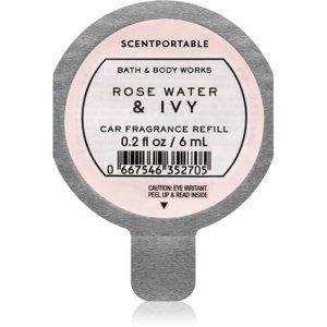 Bath & Body Works Rose Water & Ivy vôňa do auta náhradná náplň 6 ml