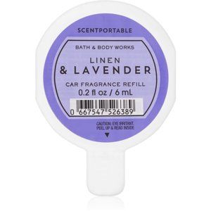 Bath & Body Works Linen & Lavender vôňa do auta náhradná náplň 6 ml