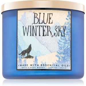 Bath & Body Works Blue Winter Sky vonná sviečka 411 g