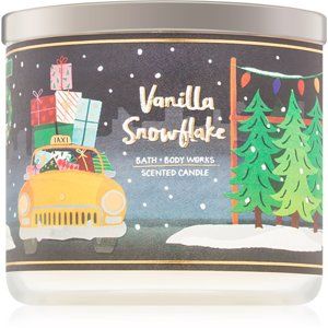 Bath & Body Works Vanilla Snowflake vonná sviečka Vôňa do bytu 411 g