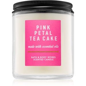 Bath & Body Works Pink Petal Tea Cake vonná sviečka 198 g