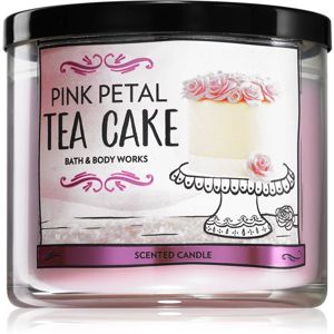 Bath & Body Works Pink Petal Tea Cake vonná sviečka I. 411 g