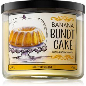 Bath & Body Works Banana Bundt Cake vonná sviečka 411 g