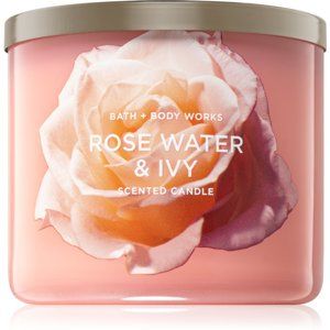 Bath & Body Works Rose Water & Ivy vonná sviečka II. 411 g