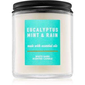 Bath & Body Works Eucalyptus Mint & Rain vonná sviečka 198 g