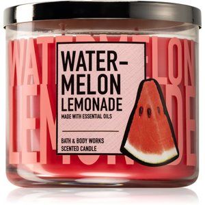 Bath & Body Works Watermelon Lemonade vonná sviečka s esenciálnymi olejmi 411 g