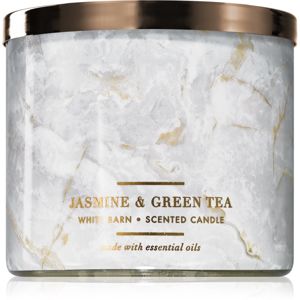 Bath & Body Works Jasmine & Green Tea vonná sviečka 411 g