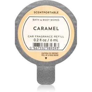 Bath & Body Works Caramel vôňa do auta náhradná náplň 6 ml
