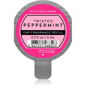 Bath & Body Works Twisted Peppermint vôňa do auta náhradná náplň 6 ml