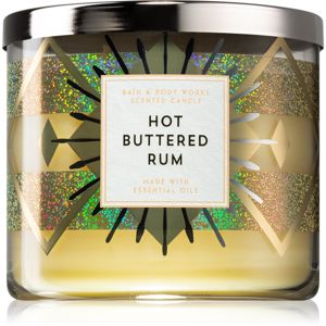 Bath & Body Works Hot Buttered Rum vonná sviečka 411 g
