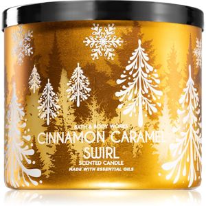 Bath & Body Works Cinnamon Caramel Swirl vonná sviečka I. 411 g