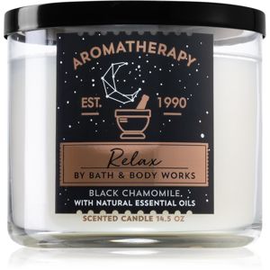 Bath & Body Works Relax Black Chamomile vonná sviečka 411 g