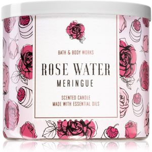 Bath & Body Works Rose Water Meringue vonná sviečka 411 g