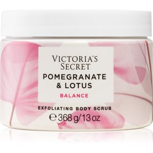 Victoria's Secret Natural Beauty Pomegranate & Lotus telový peeling pre ženy 368 g