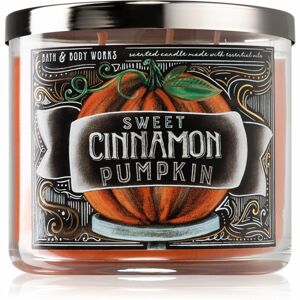 Bath & Body Works Sweet Cinnamon Pumpkin vonná sviečka s esenciálnymi olejmi II. 411 g