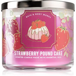 Bath & Body Works Strawberry Pound Cake vonná sviečka I. 411 g