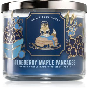 Bath & Body Works Blueberry Maple Pancakes vonná sviečka s esenciálnymi olejmi 411 g