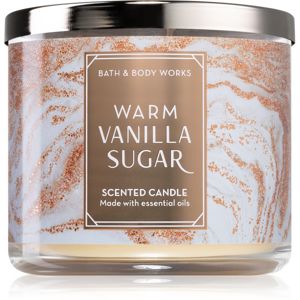 Bath & Body Works Warm Vanilla Sugar vonná sviečka 411 g