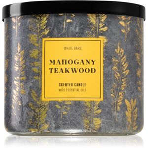 Bath & Body Works Mahogany Teakwood vonná sviečka s esenciálnymi olejmi II. 411 g