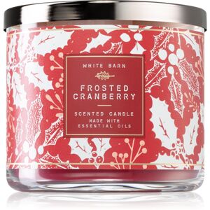 Bath & Body Works Frosted Cranberry vonná sviečka s esenciálnymi olejmi 411 g