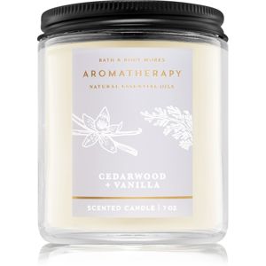 Bath & Body Works Aromatherapy Cedarwood Vanilla vonná sviečka 198 g
