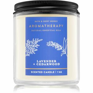 Bath & Body Works Lavender and Cedarwood vonná sviečka 198 g