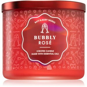 Bath & Body Works Bubbly Rose vonná sviečka 411 g