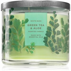 Bath & Body Works Green Tea & Aloe vonná sviečka 411 g