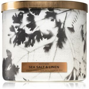Bath & Body Works Sea Salt & Linen vonná sviečka 411 g