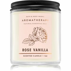 Bath & Body Works Rose Vanilla vonná sviečka 198 g