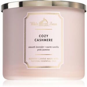 Bath & Body Works Cozy Cashmere vonná sviečka s esenciálnymi olejmi 411 g