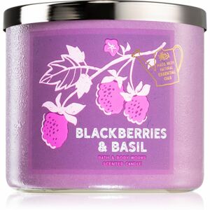 Bath & Body Works Blackberries & Basil vonná sviečka 411 g