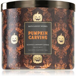 Bath & Body Works Pumpkin Carving vonná sviečka s esenciálnymi olejmi 411 g