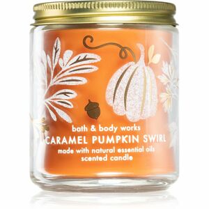 Bath & Body Works Caramel Pumpkin Swirl vonná sviečka 198 g