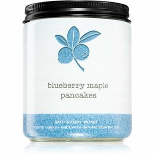 Bath & Body Works Blueberry Maple Pancakes vonná sviečka s esenciálnymi olejmi 198 g