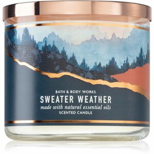 Bath & Body Works Sweater Weather vonná sviečka s esenciálnymi olejmi 411 g
