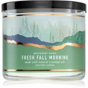 Bath & Body Works Fresh Fall Morning vonná sviečka s esenciálnymi olejmi 411 g