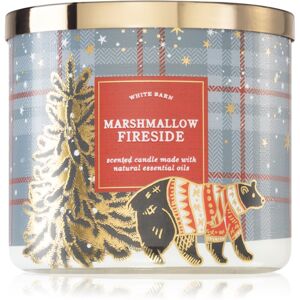 Bath & Body Works Marshmallow Fireside vonná sviečka s esenciálnymi olejmi 411 g