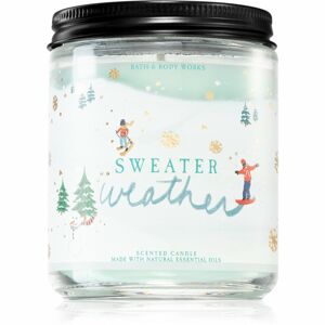 Bath & Body Works Sweater Weather vonná sviečka s esenciálnymi olejmi III. 198 g