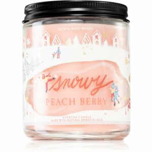 Bath & Body Works Snowy Peach Berry vonná sviečka II. 198 g