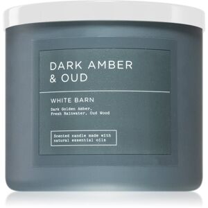 Bath & Body Works Dark Amber & Oud vonná sviečka 411 g