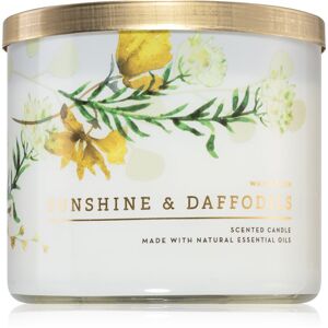 Bath & Body Works Sunshine and Daffodils vonná sviečka s esenciálnymi olejmi 411 g