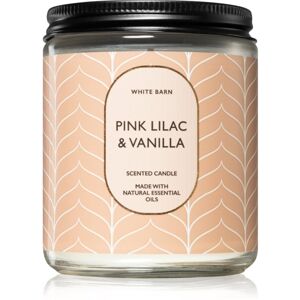 Bath & Body Works Pink Lilac & Vanilla vonná sviečka s esenciálnymi olejmi 198 g