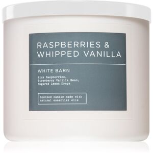 Bath & Body Works Raspberries & Whipped Vanilla vonná sviečka 411 g