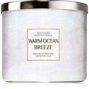 Bath & Body Works Warm Ocean vonná sviečka s esenciálnymi olejmi 411 g