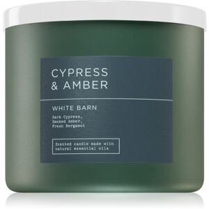 Bath & Body Works Cypress & Amber vonná sviečka 411 g